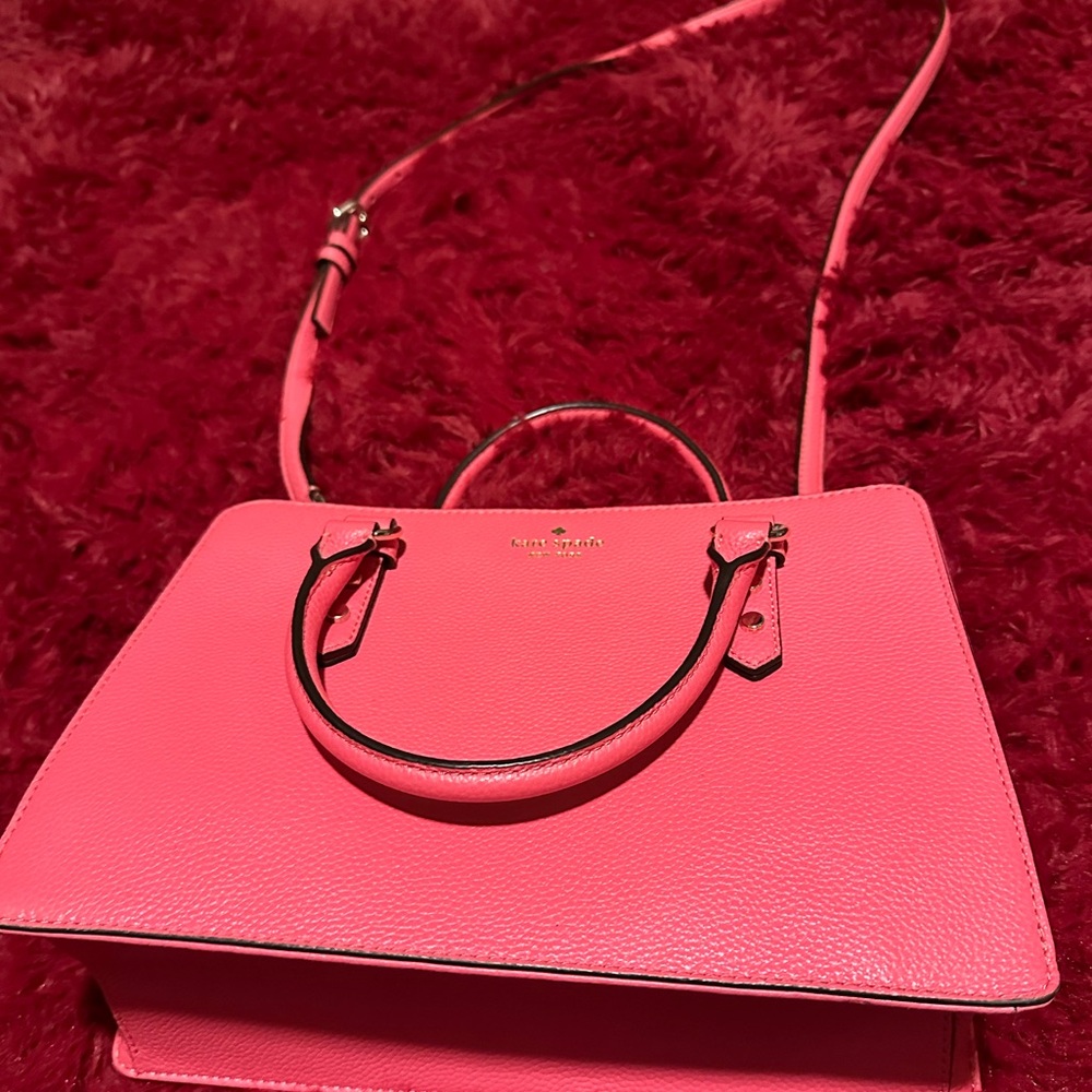 Pink Kate Spade purse- crossbody or just 2 handles